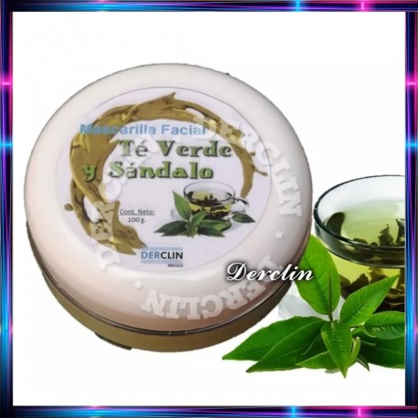 Mascarilla Facial de Té Verde y Sándalo