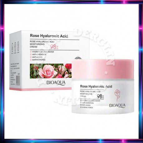 Crema Facial con Rosas y Ácido Hialuronico