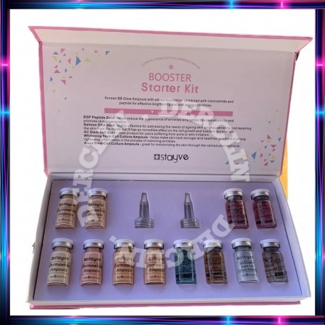 Kit de BB GLOW 12 Viales Surtidos Mix Pigmentos y Serums